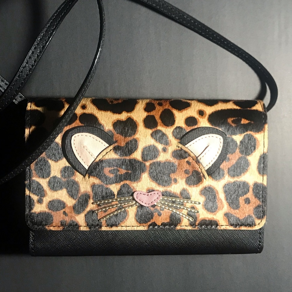 Kate Spade Leopard Summer Run Leather Cross Body